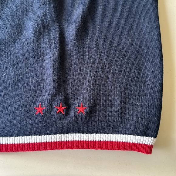 Norton McNaughton Navy and Red Blouse - Picture 5 of 6